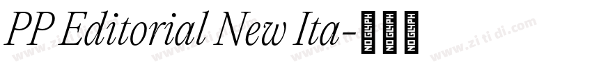 PP Editorial New Ita字体转换
